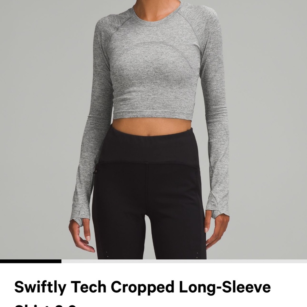 Swiftly tech cropped long sleeve shirt 2.0
Never worn
Size 4
Grey